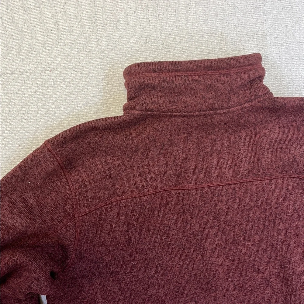 The North Face Men's Maroon Quarter Zip Sweater